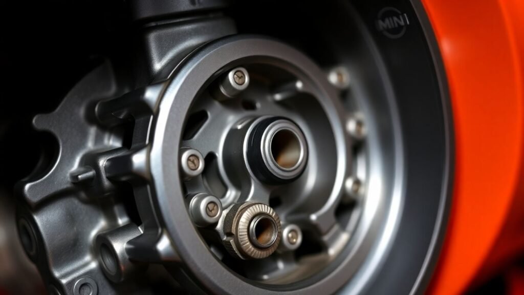 Mini Cooper gearbox close-up