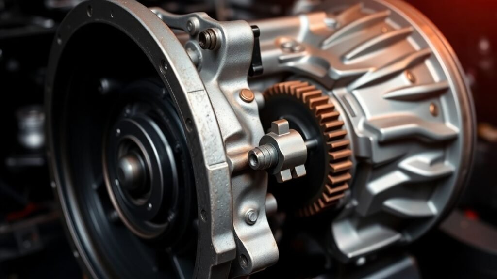 Used Mini Cooper transmission with visible gears.