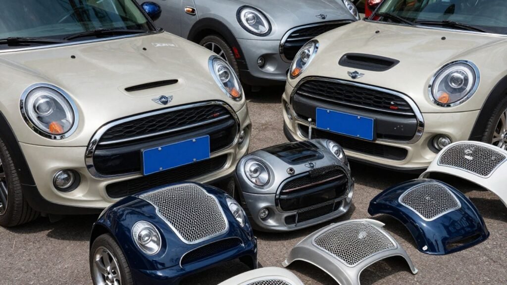 Mini Cooper parts at a Newcastle recycler